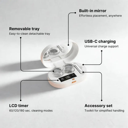 SoniClear PRO™ - Ultrasonic Contact Lens Cleaner